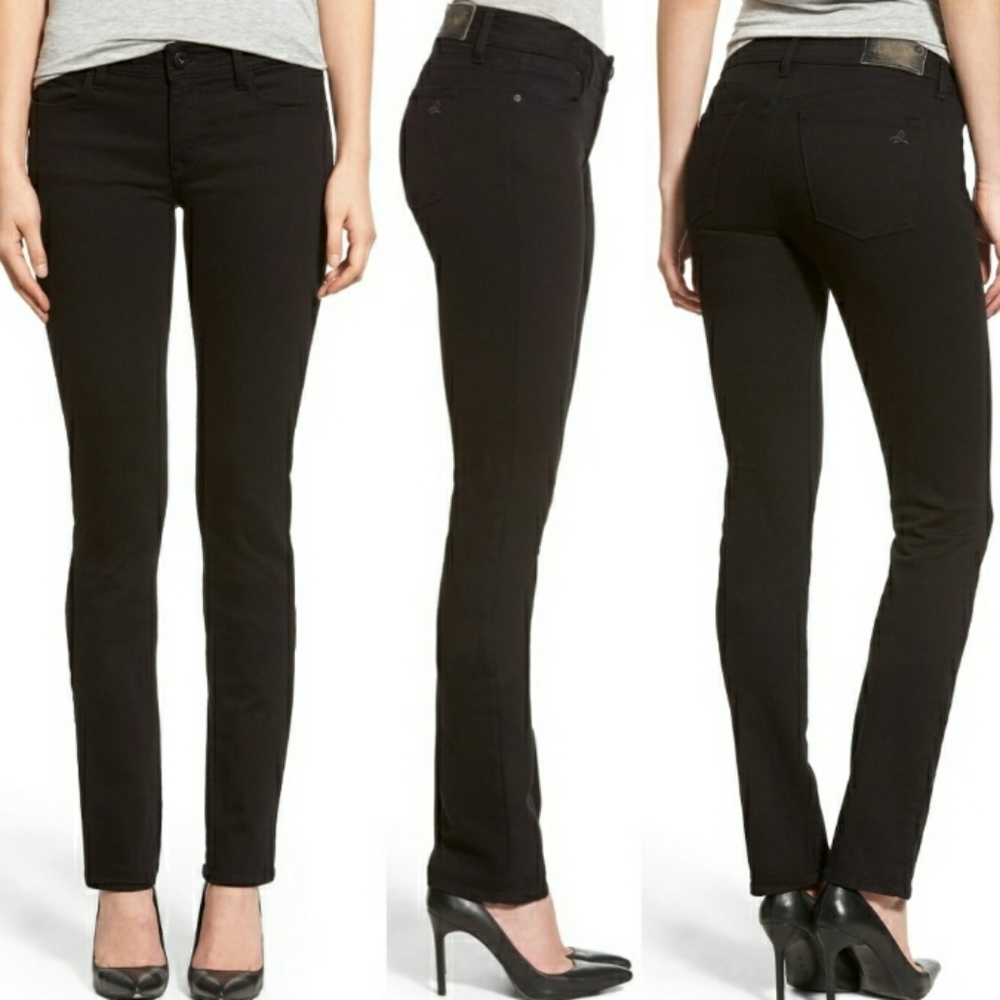 NWOT DL1961 Black Hail Grace Straight Jeans 24